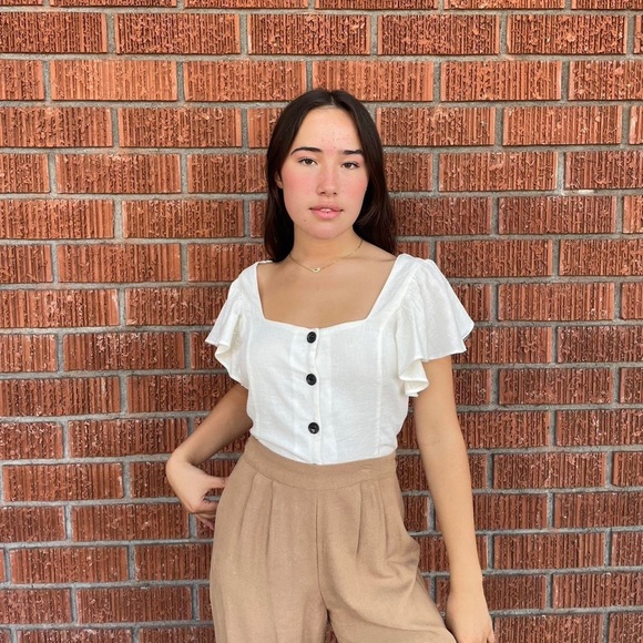 NWT Zara cropped blouse - Picture 1 of 7